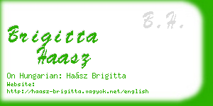 brigitta haasz business card