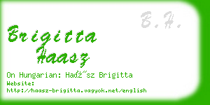 brigitta haasz business card